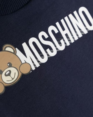 Moschino Crewneck Sweatshirt with Logo and Symbol MOF04Q