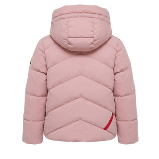 After Label Piumino Trapuntato Rosa Con Cappuccio 3441O00040/3 Per Bambina