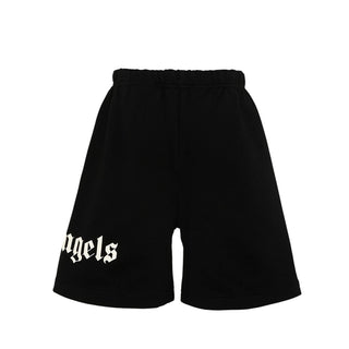 Palm Angels Bermuda Nero In Felpa Con Logo PBCI006S26FLE001/110