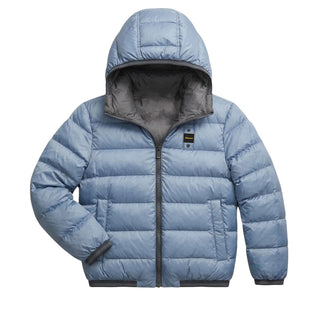 Blauer Giubbino Reversibile Con Cappuccio 26WBLKC06278-920UB Donald Jr Per Bambino