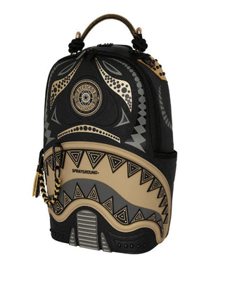 SPRAYGROUND Zaino AI WONDERLAND GOLD AND BLACK 910B7761NSZ