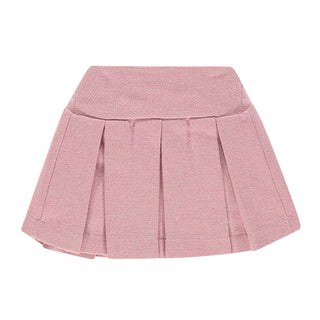 J.o Milano Gonna a pieghe rosa in misto lana 562N4J