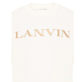 Lanvin T-shirt A Maniche Corte Con Logo N30426/117 Per Bambini