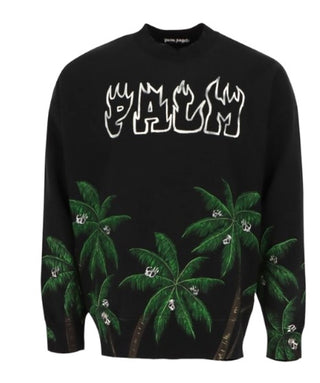 Palm Angels Rundhals-Sweatshirt PMBA065S23FLE006