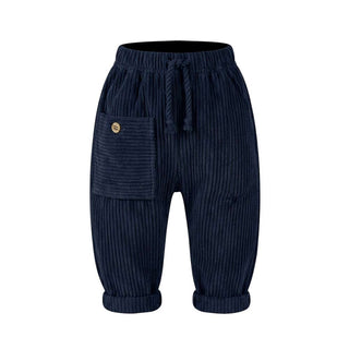 SNUG Pantaloni Blu In Velluto A Coste 934AV6W042R78 Per Neonato