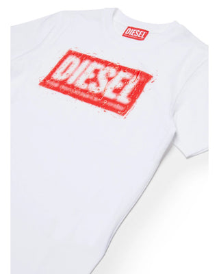 Diesel T-shirt in jersey con logo Diesel Denim Division J02476-00YI9