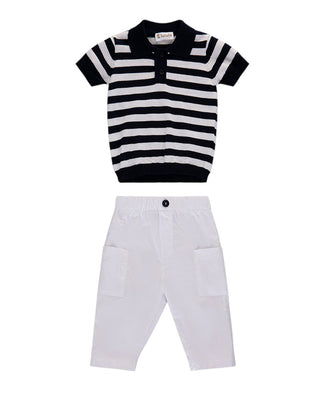 Lalalù Completo Pantaloni e Polo CTL04P In Cotone