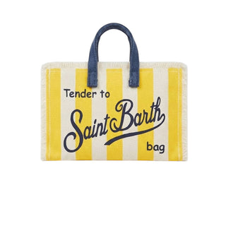 Mc2 Saint Barth Borse In Canvas A Righe Gialle PHONE001/09811L