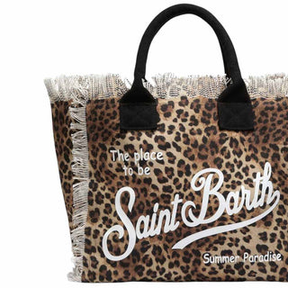 Mc2 Saint Barth Borsa Vanity In Canvas Con Fantasia Leopardata VANI001/00427L