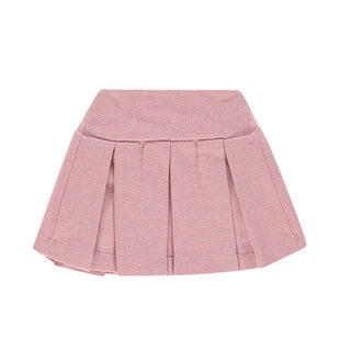 J.o Milano Gonna rosa a pieghe in misto lana 562N4