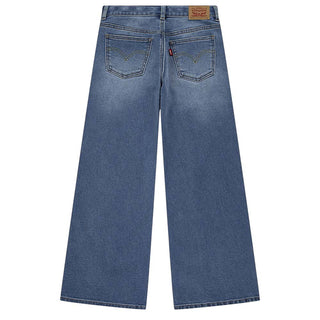 Levis Jeans Baggy A Vita Alta In Denim Blu 3EP025-MDT Per Bambina