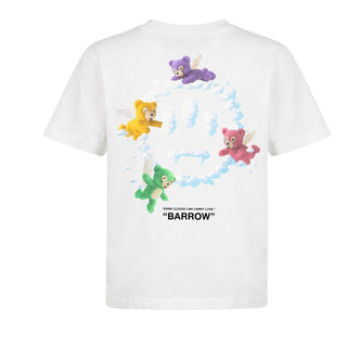 Barrow T-shirt Bianca In Jersey Con Stampa F6BWUATH051-002