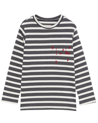 Doudou T-shirt a righe in jersey da bambina DV8P50-Z2522