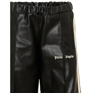Palm Angels Pantaloni Neri In Ecopelle F6PAJBPA165/110 Per Bambini