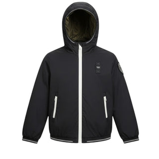 Blauer Giubbino Antivento In Nylon Da Bambina 25SBLGC01441
