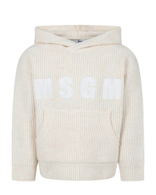 Msgm Maglia con cappuccio e logo frontale F4MSJUJP076