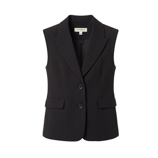 TWINSET Gilet Nero In Misto Viscosa 262GJ2183 Per Bambina