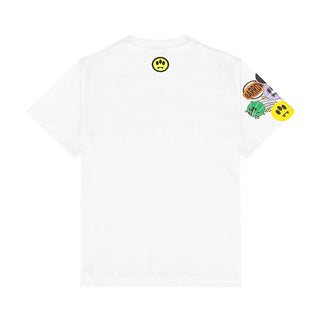 Barrow T-shirt Bianca In Jersey Con Stampa S6BKJUTH073-002