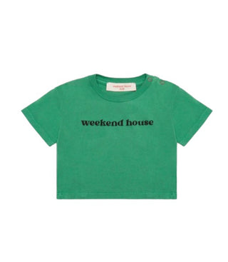 Weekend House Kids T-shirt girocollo con logo 837