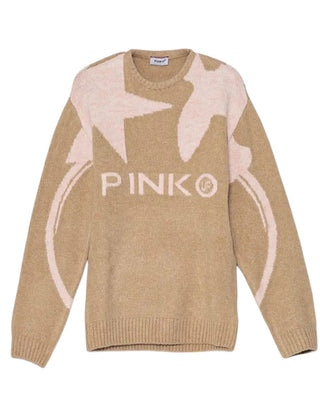 Pinko Maglia girocollo con logo F4PIJGJP079