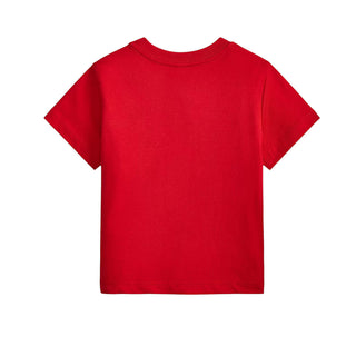 Polo Ralph Lauren T-shirt Rossa A Maniche Corte 320B29156001 Per Neonato