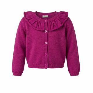 Il Gufo Cardigan In Lana Con Ruches A21GF364EM220 Per Neonata