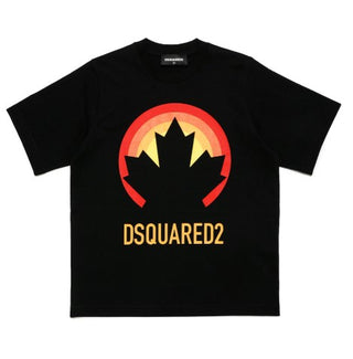 Dsquared2 T-shirt girocollo con logo e stampa DQ1740-D00MM