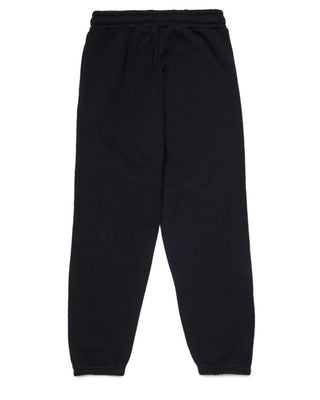 Diesel Pantaloni jogger neri con logo Oval D J02457-KYAQK