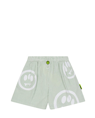 Barrow Shorts In Popeline S5BKJGSH117 A Righe Da Bambina
