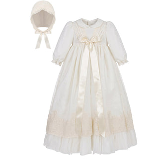 Ponto Por Ponto Veste Battesimale con pizzo valancienne 1/6572