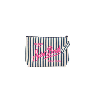 Mc2 Saint Barth Pochette in denim con logo ALINE L 01196H