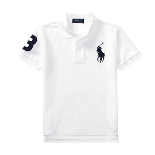 Polo Ralph Lauren Polo Bianca In Piqué Di Cotone 322670257006 Per Bambino