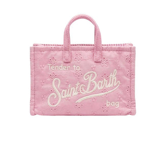 Mc2 Saint Barth Micro Borsa In Pizzo Sangallo Rosa PHONE012/03025L