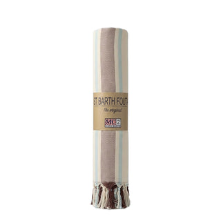 Mc2 Saint Barth Telo Foutas In Cotone A Righe Con Logo Ricamato FOUL002/02597L