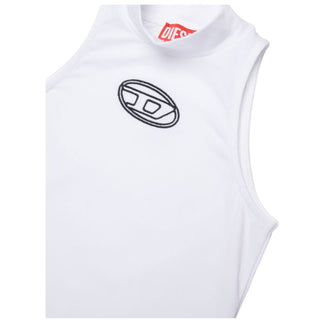 Diesel Body bianco con logo Oval D ricamato J02577-KYA0L-K100