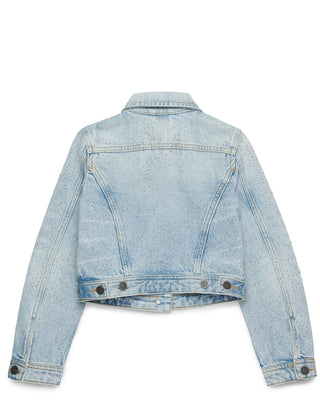 Diesel Giubbino In Denim J01341-KXBL0 Con Strass