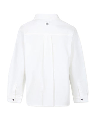 Doudou Camicia avorio in jersey di cotone DV5P00-Z2637