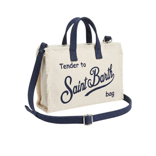 Mc2 Saint Barth Micro Borsa In Canvas Con Logo PHONE001/02564L