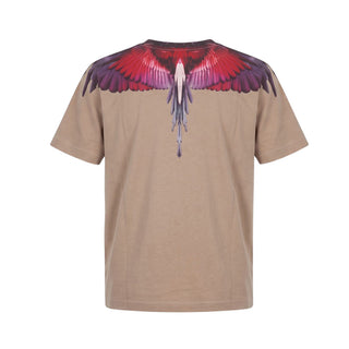Marcelo Burlon T-shirt Color Sabbia Con Wings F6CMJBTH028-092 Per Bambini