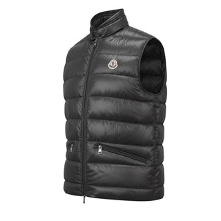 Moncler Gilet Imbottito Grigio Gui J20911A10700-946 Per Uomo