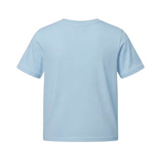 Mc2 Saint Barth T-shirt Celeste Dover Jr Con Logo Ricamato DOV0002/01844L Per Bambino