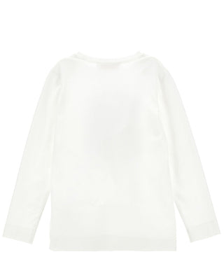 Monnalisa T-shirt a maniche lunghe con stampa 19D612