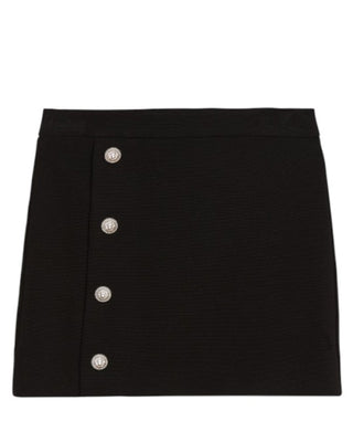 Balmain Gonna nera da bambina BV7A34-J0371