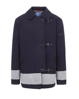 Fay Giubbino blu in canvas con ganci 5N2150