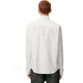 Amis Paris Camicia Oxford Bianca In Cotone Con Ricamo HSH763.CO0031/168