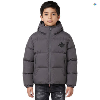 Dsquared2 Giubbino Trapuntato Grigio DQ3042-D0AID-DQ913 Per Bambino