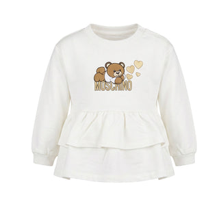 Moschino MDF02W Teddy Bear Print Sweatshirt Front