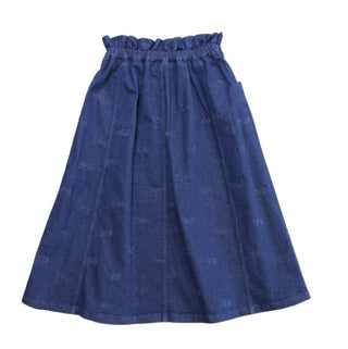 Dior Gonna longuette in denim 1WBM12SKTF