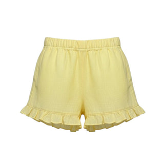 J.o Milano Shorts Gialli In Lino Per Neonata 674C5