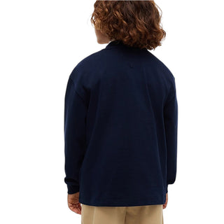 Tommy Hilfiger T-shirt Blu A Maniche Lunghe Con Logo KB0KB10651-C1GJ Per Bambino